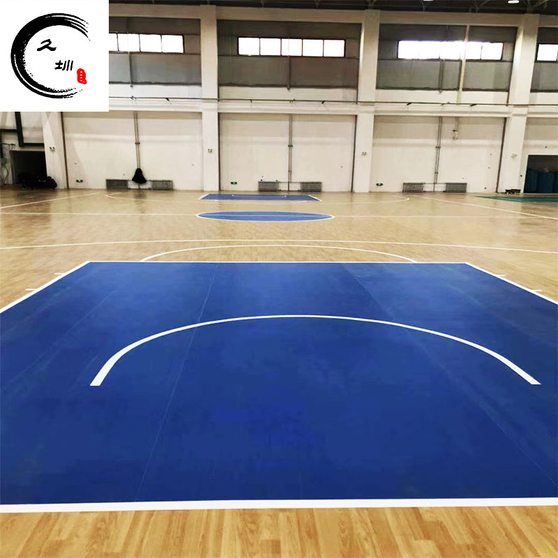 籃球場(chǎng)地膠室內體育場(chǎng)館專(zhuān)用pvc塑膠運動(dòng)地板防滑彈性籃球場(chǎng)地墊 推薦款 楓木紋N4.5mm